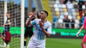 13.04.2025., Rijeka - SuperSport Prva HNL, 29. kolo, HNK Rijeka - NK Varazdin. Gol za Rijeku postigao je Luka Menalo Photo: Goran Kovacic/PIXSELL