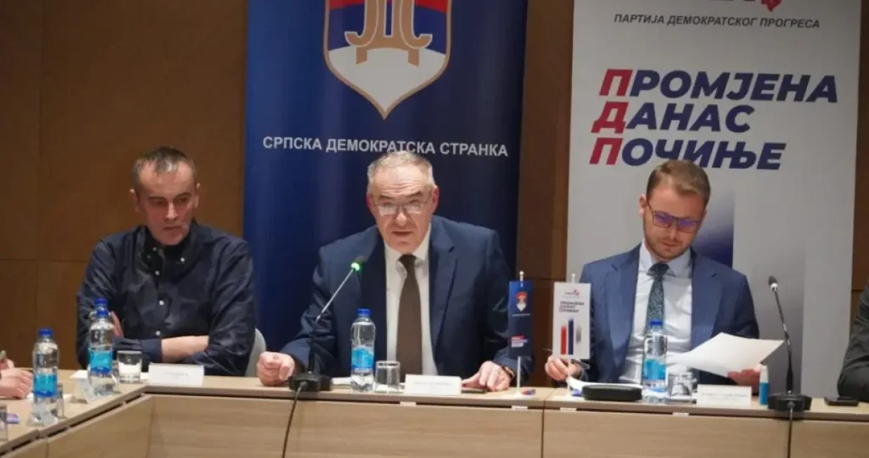 opozicija rs, milan miličević, draško stanivuković, banja luka//