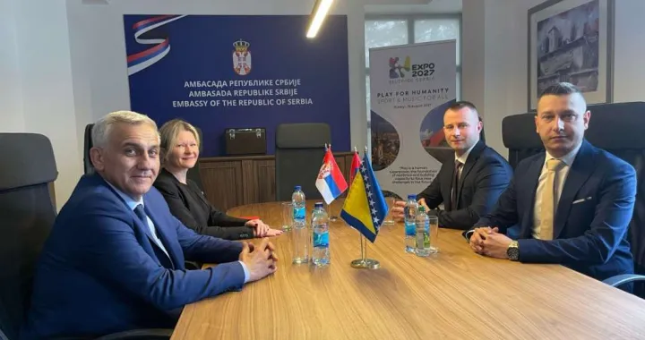 Zamjenik ministra odbrane BiH Aleksandar Goganović posjetio Ambasadu Republike Srbije u BiH/Mobih