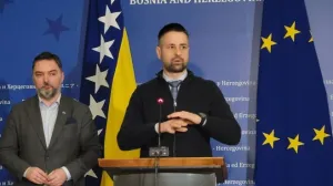 Srđan Amidžić i Staša Košarac, državni ministri iz SNSD-a/Srna