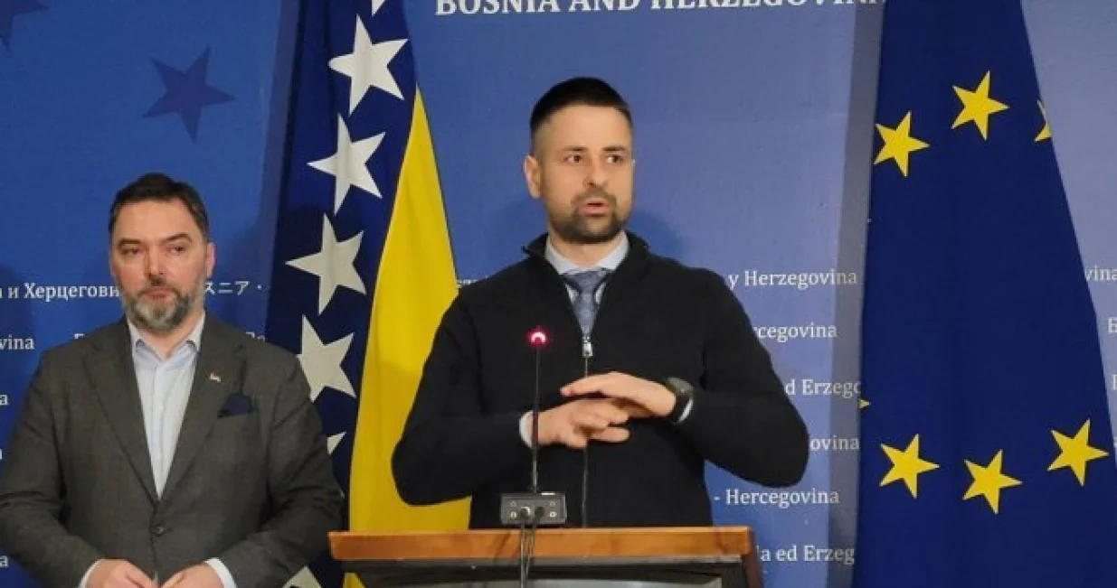 Srđan Amidžić i Staša Košarac, državni ministri iz SNSD-a/Srna