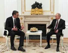 epa08504716 Russian President Vladimir Putin (R) meets with Serbian President Aleksandar Vucic (L) at the Kremlin, in Moscow, Russia, 23 June 2020. Aleksandar Vucic arrived in Moscow to take part on 24 June in celebrations marking the 75th anniversary of Victory in the WWII. EPA/ALEXEI NIKOLSKY/SPUTNIK /KREMLIN POOL MANDATORY CREDIT/Alexei Nikolsky/sputnik /kremlin Pool