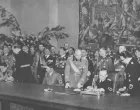 Šefovi diplomatija Njemačke i Italije Joachim von Ribbentrop i grof Galeazzo Ciano u Drugom svjetskom ratu dogovorili se o podjeli Jugoslavije na njemačko i italijansko područje/-