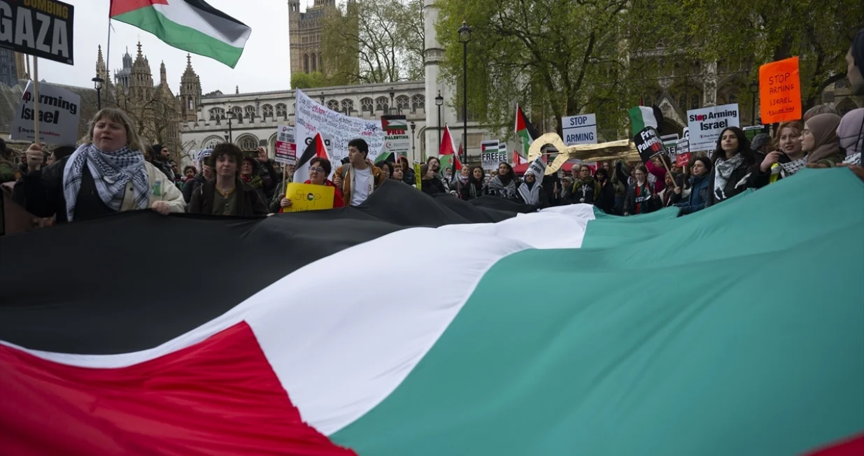 Propalestinski protesti u Londonu/Anadolija