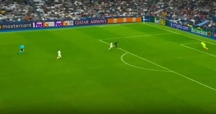 Gol Martinellija protiv Reala (FOTO: Screenshot/Reddit)