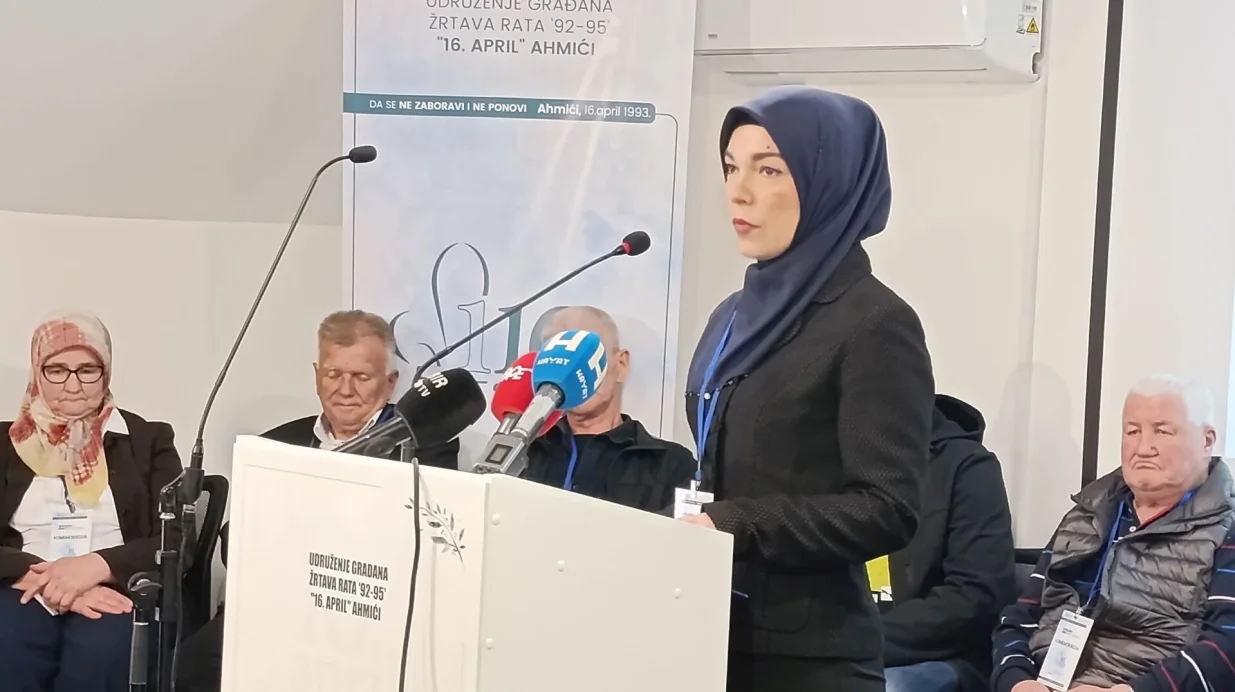 Na komemoraciji u Ahmićima/