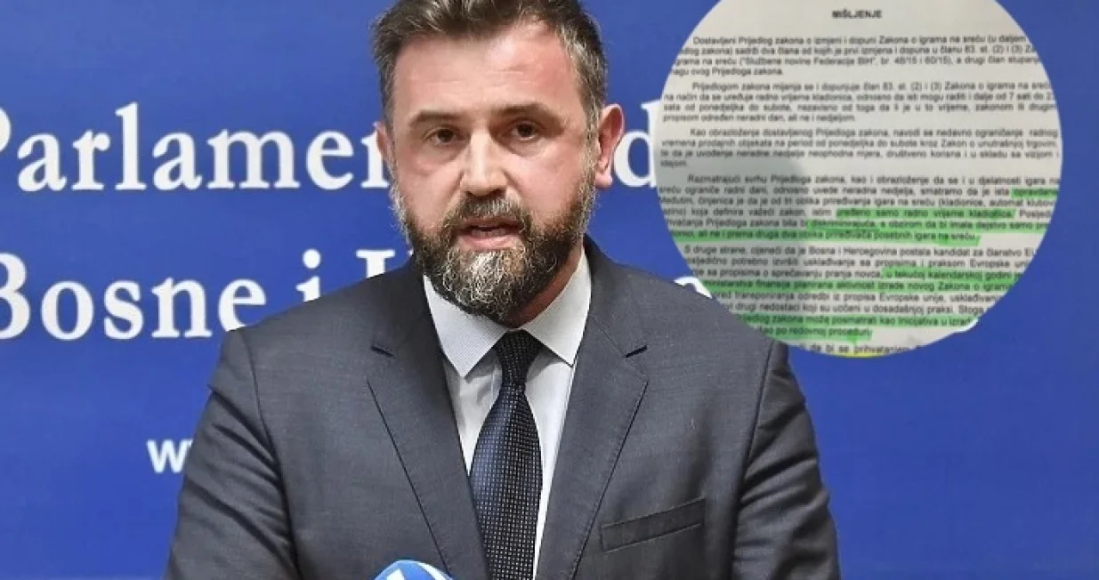 Dennis Gratz o odluci Vlade FBiH o kladionicama/
