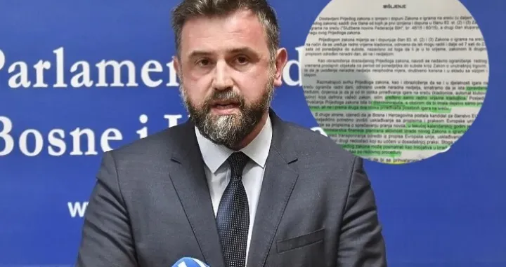 Dennis Gratz o odluci Vlade FBiH o kladionicama/