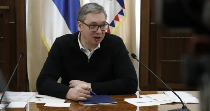 Aleksandar Vučić, predsjednik Srbije, press konferencija/Tanjug