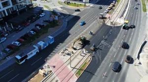 Radovi na izgradnji raskrsnice na XIII transverzali//