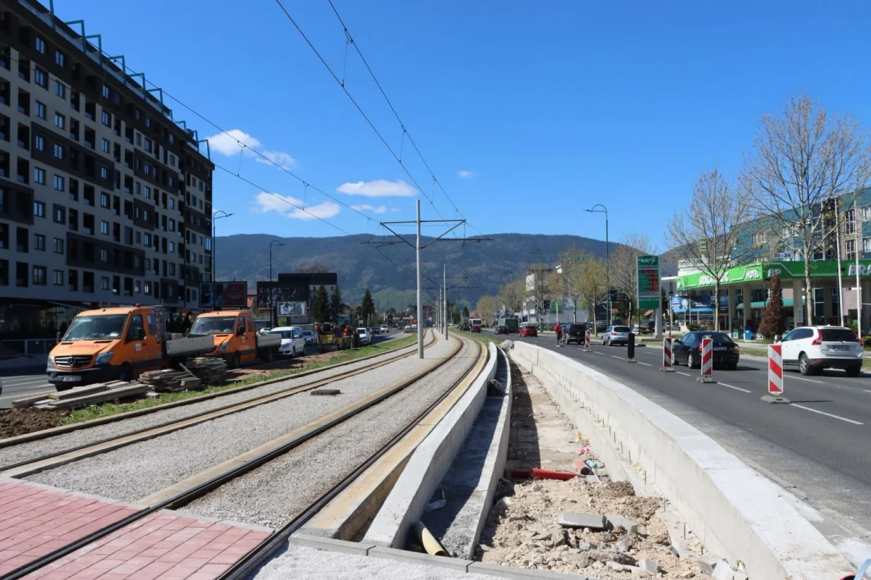 Radovi na izgradnji raskrsnice na XIII transverzali//