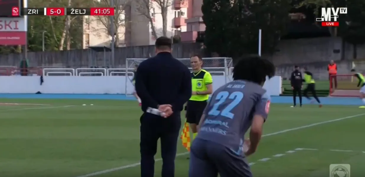 Reakcija Ćorića (FOTO: Screenshot/Arena Sport)