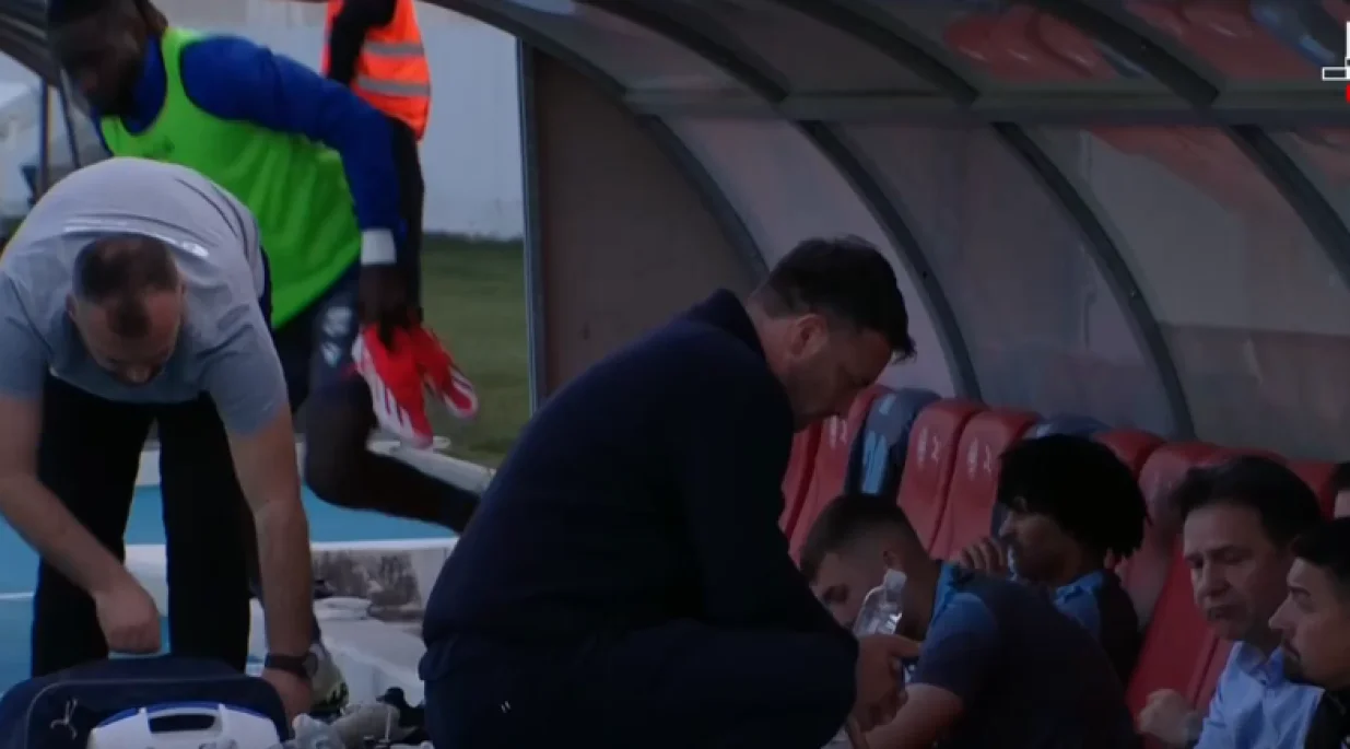 Utučeni Ćorić (FOTO: Screenshot/Arena Sport)