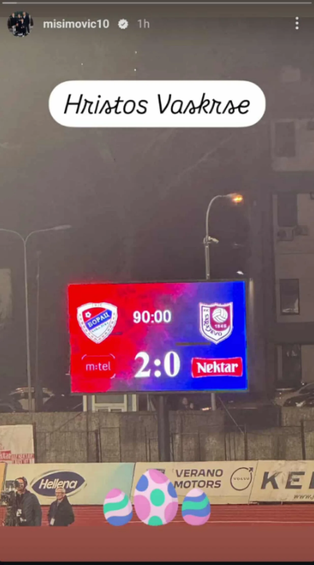 Zvjezdan MIsimović objava Borac-Sarajevo