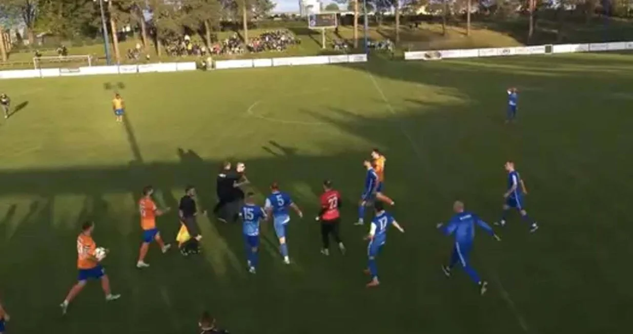 Navijači izazvali haos u Hrvatskoj (FOTO: Screenshot/Youtube)