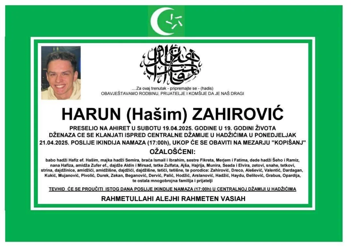 Smrtovnica, Harun Zahirović//