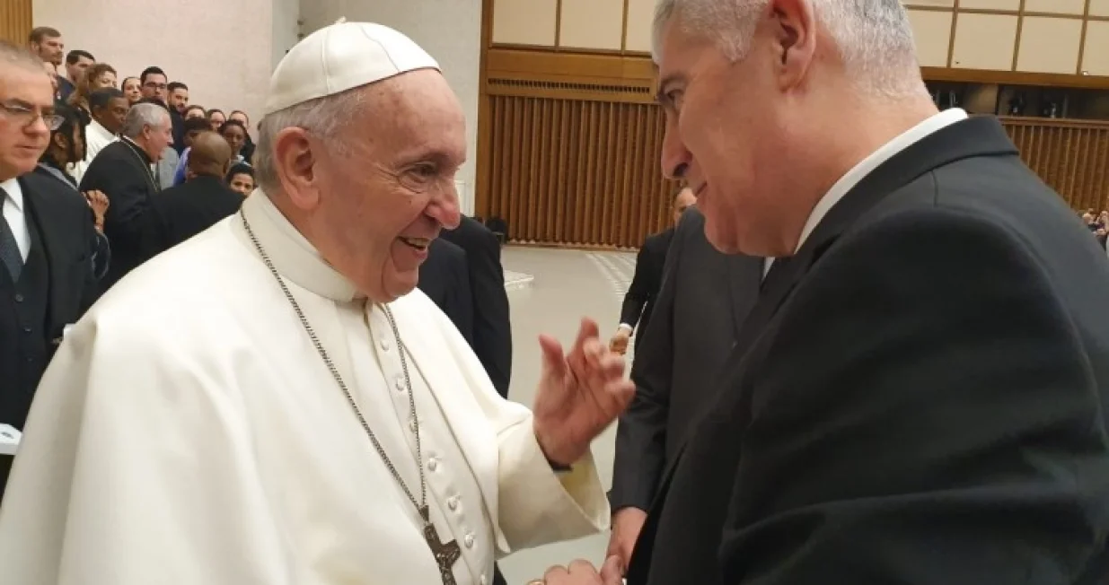 papa franjo i dragan čović/