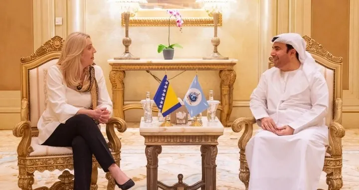 Željka Cvijanović, šef interpola, susret u Abu Dhabiju/Instagram