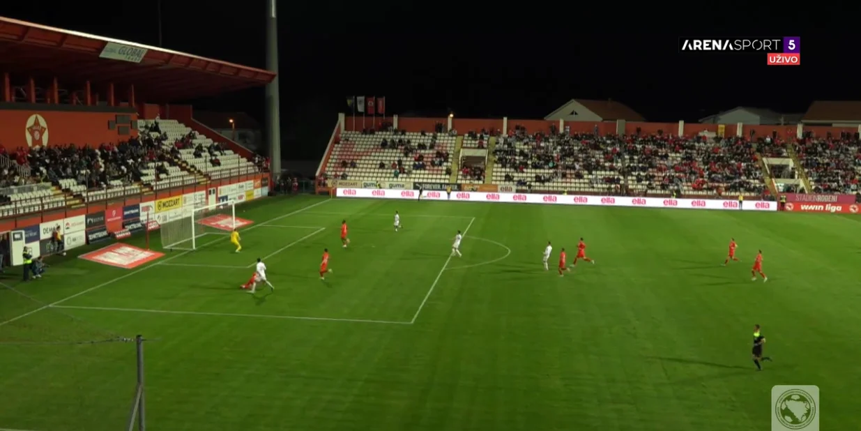 Igman vodi na stadionu Rođeni (FOTO: Screenshot/Arenasport)