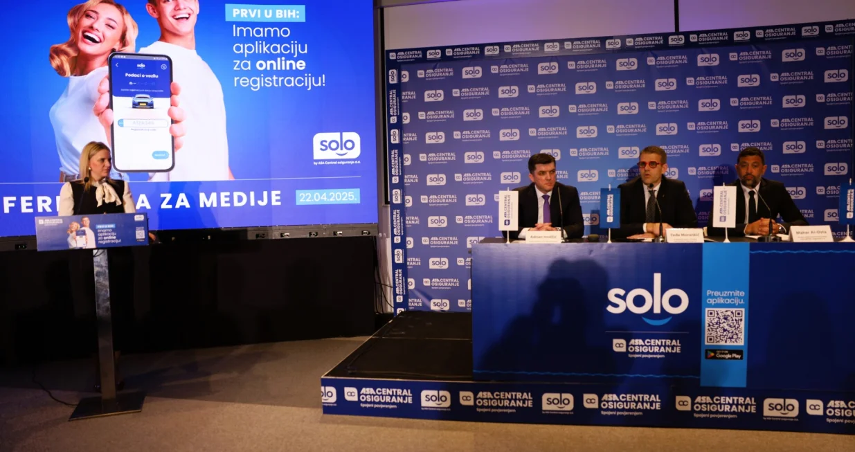 Prvi u BiH: ASA CENTRAL osiguranje predstavilo SOLO aplikaciju za online registraciju vozila//