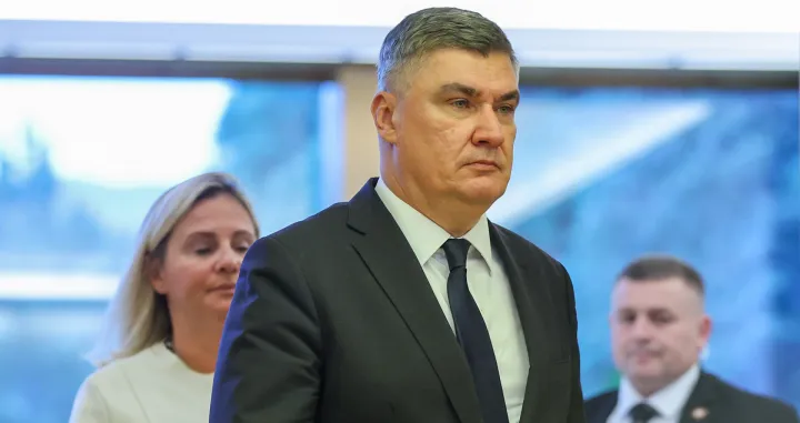 08.10.2024., Zagreb - Ured predsjednika Republike Hrvatske, Pantovcak. Predsjednik Republike Zoran Milanovic uprilicio je svecani prijam na kojem je urucio odlikovanja i priznanja zasluznim pojedincima i udrugama iz podrucja kulture, gospodarstva, znanosti i sporta. Photo: Sanjin Strukic/PIXSELL/Sanjin Strukic/pixsell