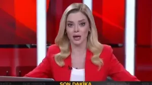 Voditeljica CNN Turska tokom zemljotresa/Screenshot/X