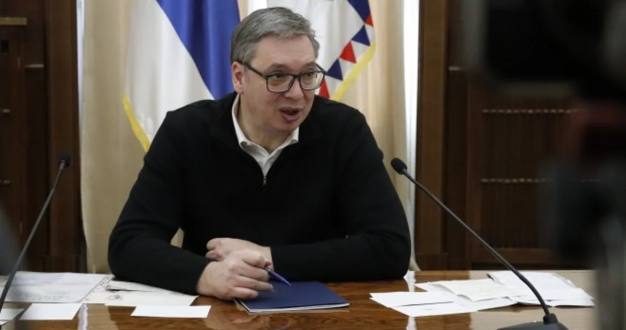 Aleksandar Vučić, predsjednik Srbije, press konferencija/Tanjug