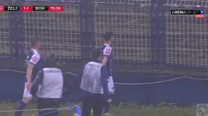 Gol Cvetanoskog protiv Borca (FOTO: Screenshot/Arenasport)