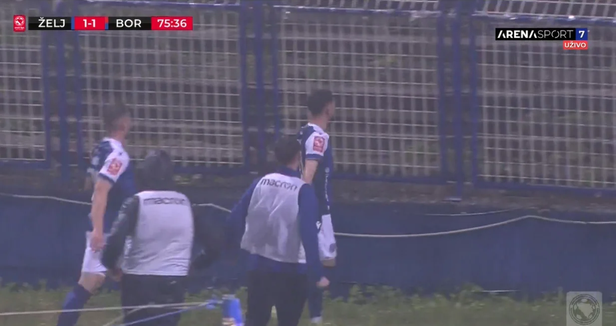 Gol Cvetanoskog protiv Borca (FOTO: Screenshot/Arenasport)