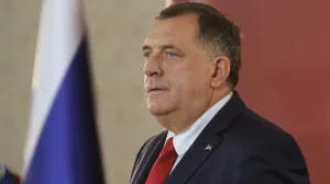 Ministar vanjskih poslova Rusije Sergej Lavrov na pres konferenciji sa Miloradom Dodikom u Istočnom Srajevu./Senad Gubelić