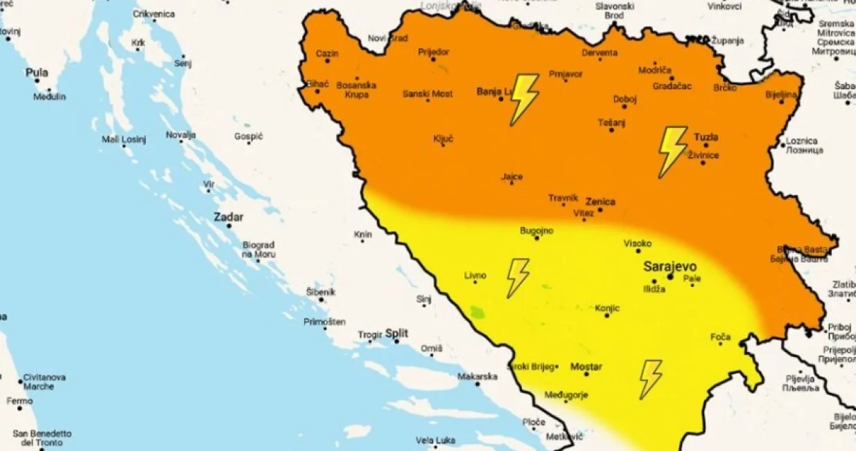 BH Meteo, vremenska prognoza za 24.4.2025/Bh Meteo
