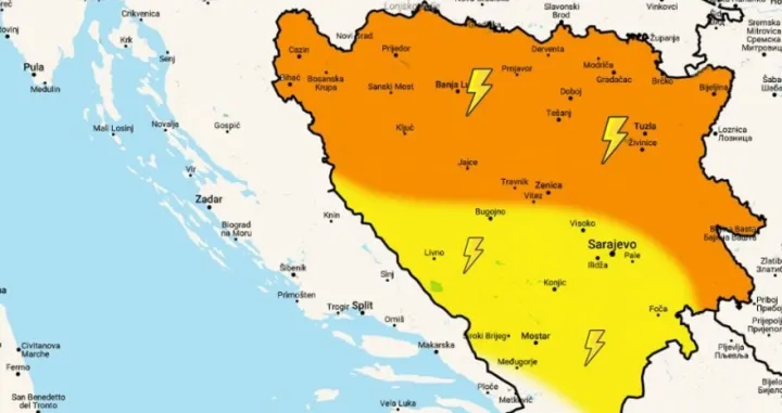BH Meteo, vremenska prognoza za 24.4.2025/Bh Meteo