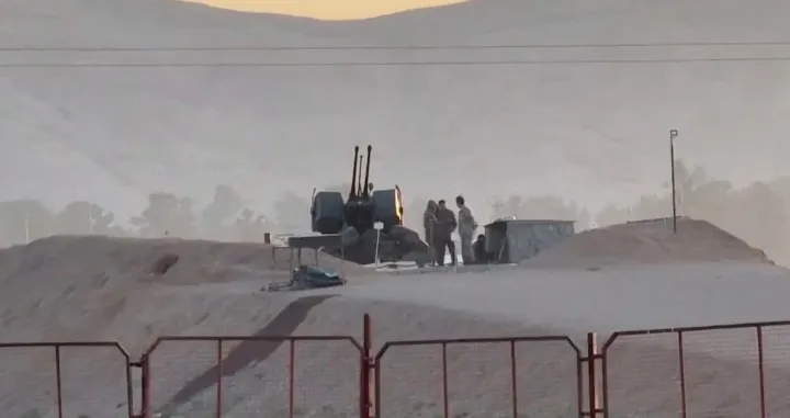 FILE PHOTO: Military personnel stand guard at a nuclear facility in the Zardanjan area of Isfahan, Iran, April 19, 2024, in this screengrab taken from video. WANA (West Asia News Agency) via REUTERS ATTENTION EDITORS - THIS PICTURE WAS PROVIDED BY A THIRD PARTY. IRAN OUT. NO COMMERCIAL OR EDITORIAL SALES IN IRAN/File Photo/Wana