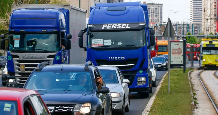 Protestna voznja kamiona prijevoznika i transportnog sektora/Damir Deljo @ Oslobodjenje