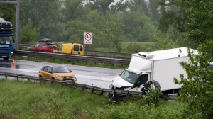 25.04.2025., Zagreb - U prometnoj nesreД‡i koja se jutros dogodila na zagrebaДЌkoj obilaznici (A3) poginulo je dvoje ljudi, dok je treД‡a osoba ozlijeД'ena. Photo: Matija Habljak/PIXSELL/Matija Habljak/pixsell