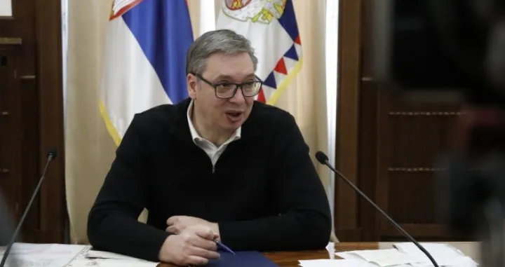Aleksandar Vučić, predsjednik Srbije, press konferencija/Tanjug