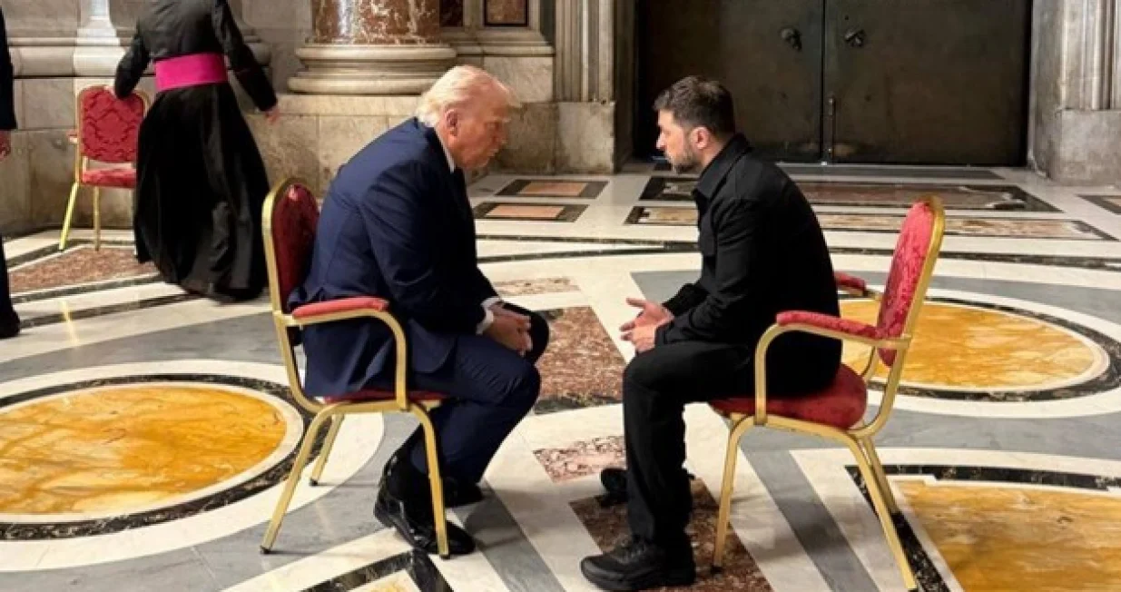 Trump i Zelenski u Bazilici svetog Petra/ X/X