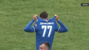 Slavlje Stefana Denkovića (FOTO: Screenshot/Arena Sport)