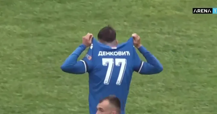 Slavlje Stefana Denkovića (FOTO: Screenshot/Arena Sport)