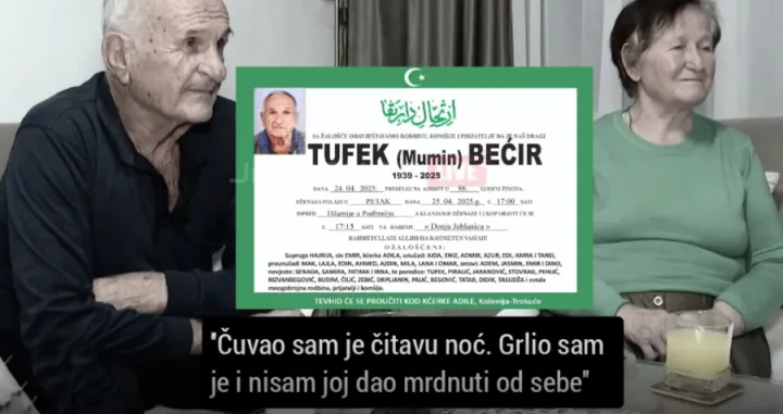 Smrtovnica Bećiru Tufeku/Društvene Mreže