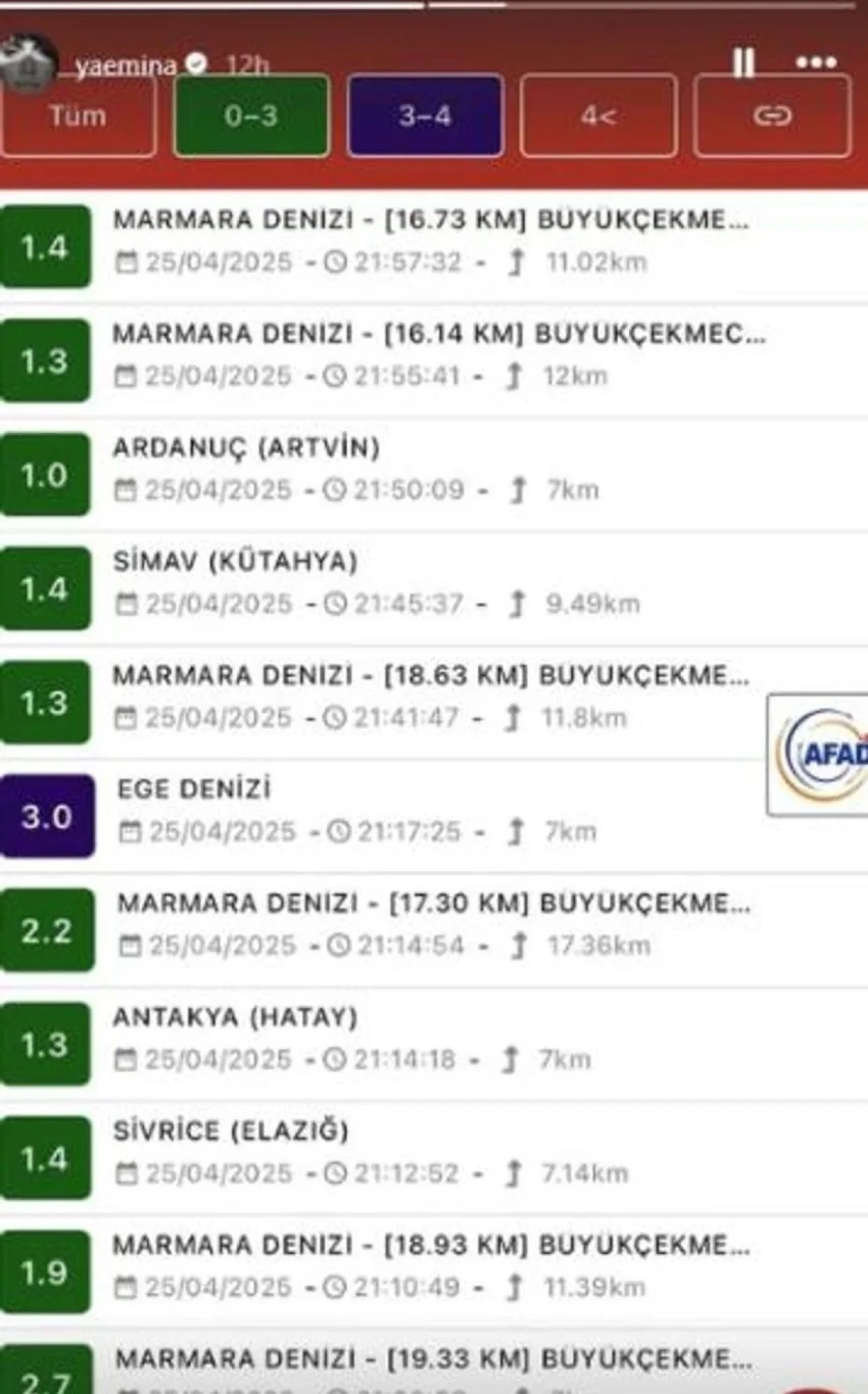 Story Emine na Instagramu/