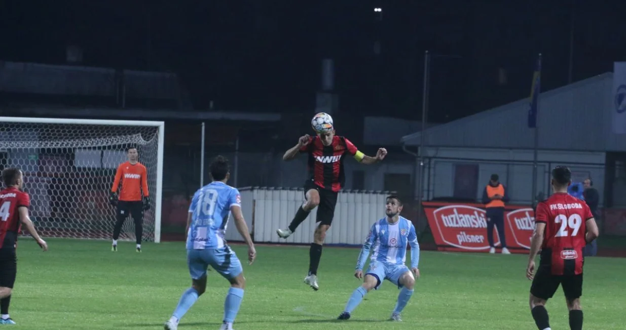 Detalj sa utakmice između Slobode i Posušja (FOTO: Sport1.ba)