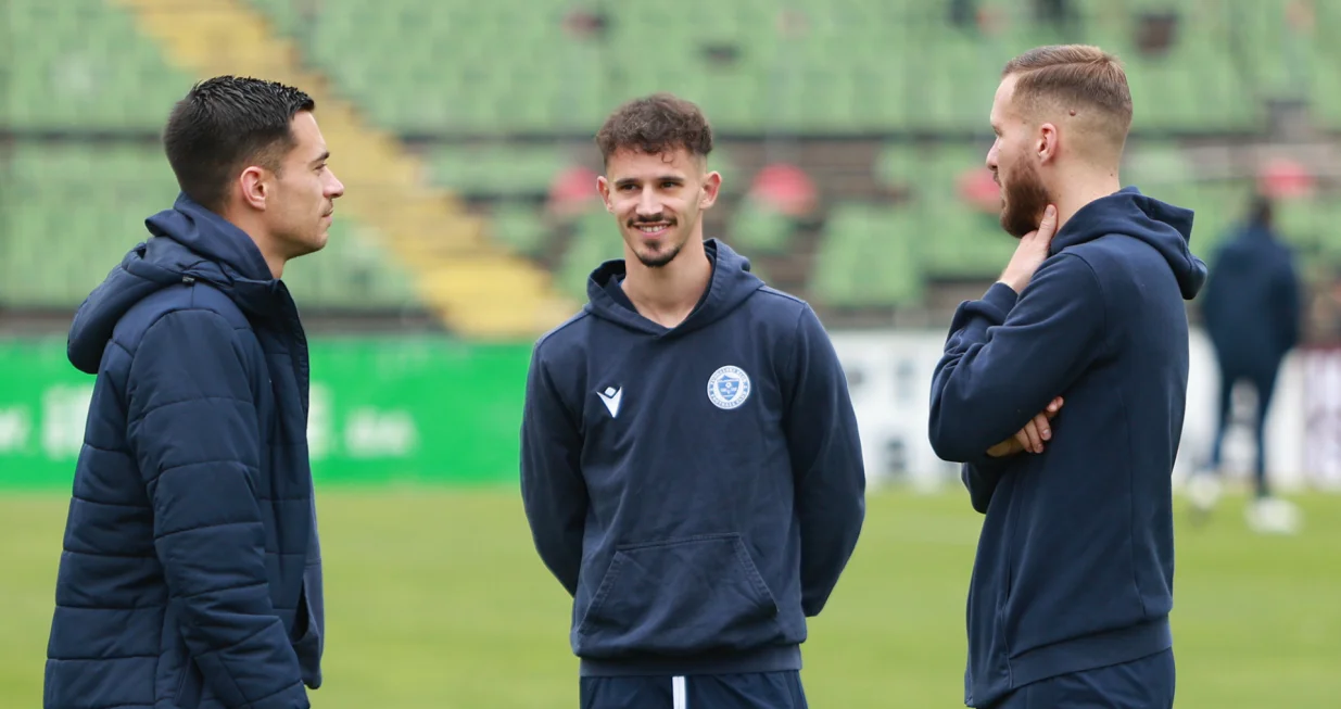 FK Željezničar stigao na stadion 