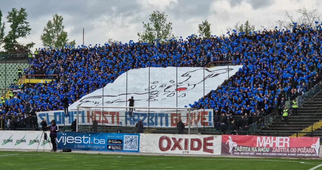 Koreografija navijača Željezničara