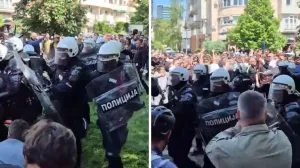 Policijska brutalnost u Novom Sadu/X
