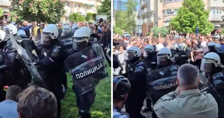 Policijska brutalnost u Novom Sadu/X