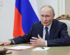 Russian President Vladimir Putin chairs a meeting with members of the Security Council via a video link in Moscow, Russia, April 1, 2025. Sputnik/Sergei Ilyin/Pool via REUTERS ATTENTION EDITORS - THIS IMAGE WAS PROVIDED BY A THIRD PARTY./Sergei Ilyin