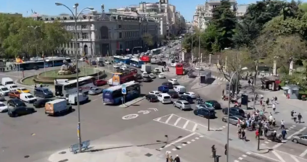 Saobraćajni kolaps u Španiji/