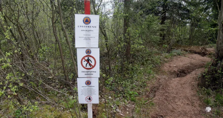 Curine njive klizište ilustracije/Senad Gubelić