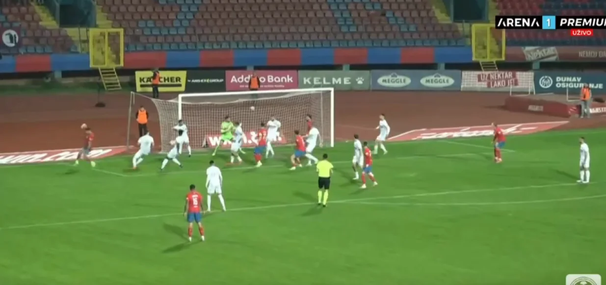 Autogol Milanovića (FOTO: Screenshot/Arena Sport)